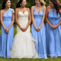 Light Sky Blue Wedding Party Convertible Multiway Modern Maids Bridesmaid Dresses